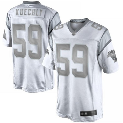 Carolina Panthers Limited White Men Luke Kuechly Jersey NFL Football 59 Platinum